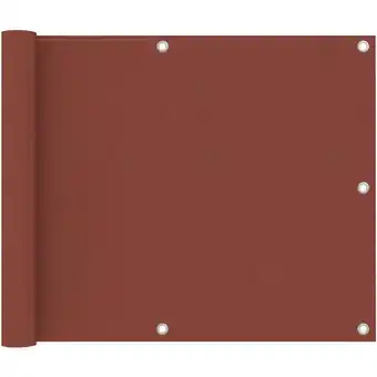 ManoMano Balkon-Sichtschutz Terracotta-Rot 75x500 cm Oxford-Gewebe Angebot