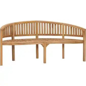 ManoMano Sitzbank in Bananen-Form 180 cm Massivholz Teak Angebot