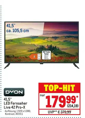 METRO Dyon 41,5" led fernseher live 42 pro-x Angebot