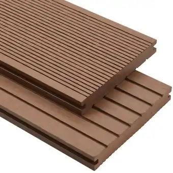 ManoMano WPC Massive Terrassendielen mit Zubehör 10 m² 2,2 m Hellbraun Angebot