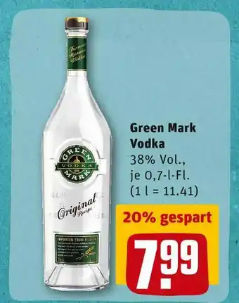 REWE Green mark vodka Angebot