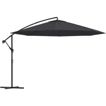 ManoMano Ampelschirm mit Alu-Mast 350 cm Schwarz Angebot