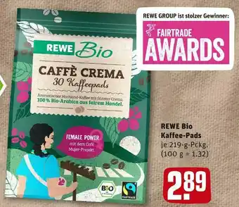 REWE Rewe bio kaffee-pads Angebot