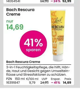 REWE Bach rescura creme Angebot