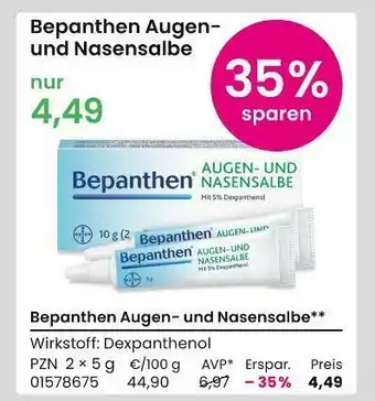 REWE Bepanthen augen- und nasensalbe Angebot