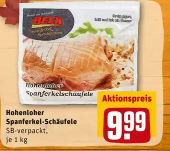 REWE Hohenloher spanferkel-schäufele Angebot