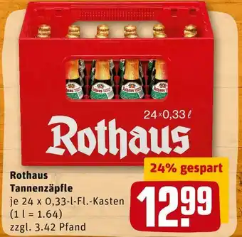 REWE Rothaus tannenzäpfle Angebot