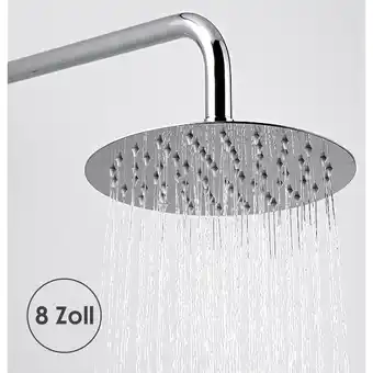 ManoMano Kopfbrause Rainshower Rostfrei 20cm poliert Regendusche Duschkopf - Hengda Angebot