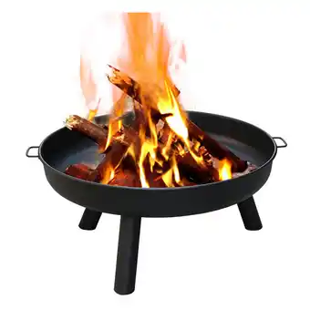 ManoMano Feuerschale 80 cm bbq Gelötet Öfen Grills Einstellbare Heizlüfter Kamin Beine - Hengda Angebot