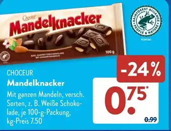 Aldi Süd CHOCEUR Mandelknacker 100 g Packung Angebot