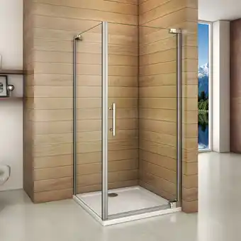 ManoMano 100x70x185cm Drehtür Seitenwand Duschabtrennung Duschkabine Dusche Duschwand 8mm nano Glas - Transparent Angebot