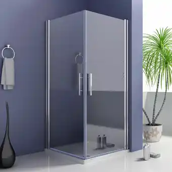 ManoMano 70X80cm Nische-Duschwand Duschtür Pendeltür ESG-Glas Duschkabinen Höhe 185cm Dusche - Transparent Angebot