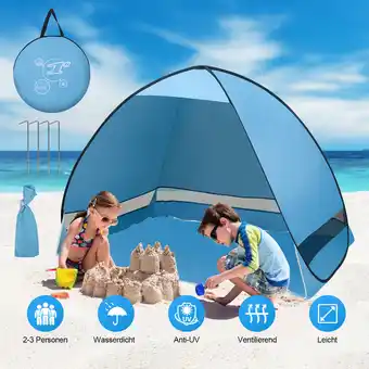 ManoMano Strandmuschel Reisestrandmuschel Wurfzelt Strandzelt Schatten Pop Up explorer - Hengda Angebot