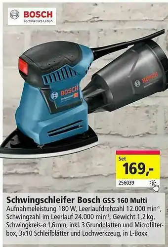 Holz Possling Schwingschleifer Bosch GSS 160 Multi Angebot