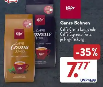 Aldi Süd Ganze Bohnen 1 kg Packung Angebot