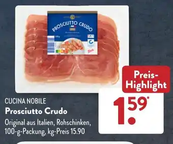 Aldi Süd CUCINA NOBILE Prosciutto Crudo 100 g Packung Angebot