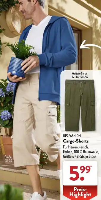 Aldi Süd UP2FASHION Cargo-Shorts Angebot