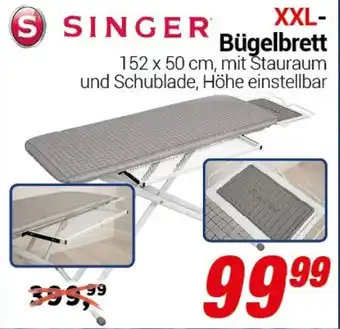 CENTERSHOP SINGER XXL- Bügelbrett Angebot