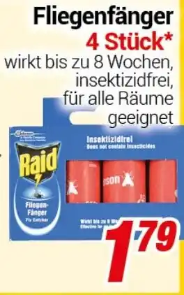 CENTERSHOP Raid Fliegenfänger 4 Stück* Angebot