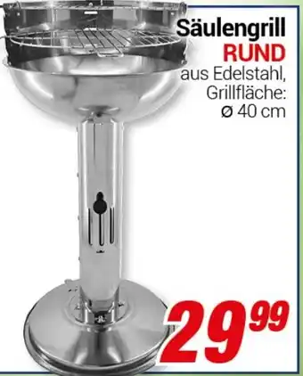 CENTERSHOP Säulengrill RUND Angebot