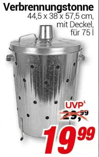 CENTERSHOP Verbrennungstonne Angebot