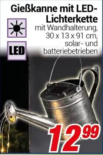 CENTERSHOP Gieẞkanne mit LED- Lichterkette Angebot