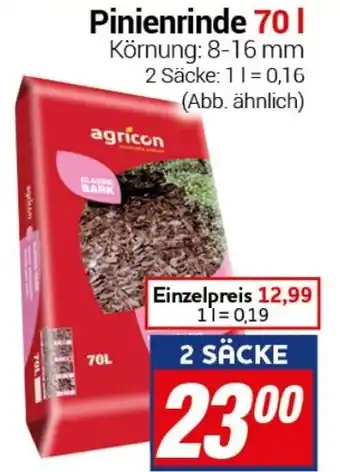 CENTERSHOP Pinienrinde 70 l agricon Angebot