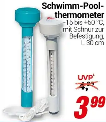 CENTERSHOP Schwimm-Pool- thermometer Angebot