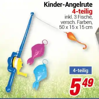 CENTERSHOP Kinder-Angelrute 4-teilig Angebot