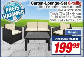 CENTERSHOP Garten-Lounge-Set 8-teilig Angebot