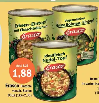 Aktiv Irma Erasco Eintöpfe 800g Angebot