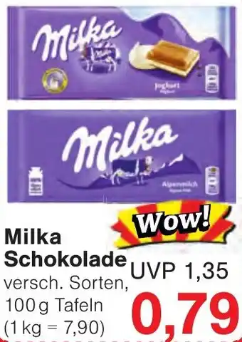 Wiglo Wunderland Milka Schokolade 100 g Tafel Angebot