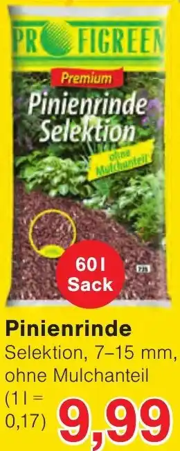 Wiglo Wunderland Pinienrinde 60 L Sack Angebot