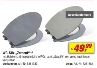 toom Baumarkt WC-Sitz ,,Zement" Angebot