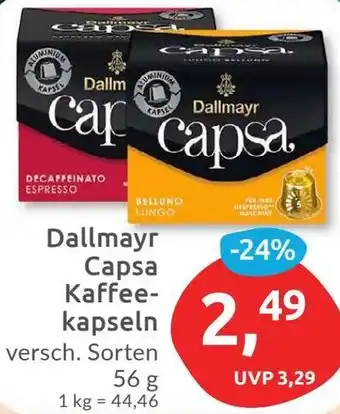 Budni Dallmayr Capsa Kaffeekapseln 56 g Angebot