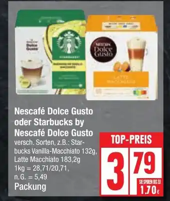 Edeka Nescafé Dolce Gusto oder Starbucks by Nescafé Dolce Gusto Angebot