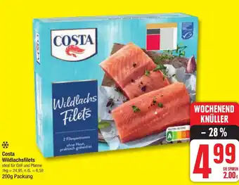 Edeka Costa Wildlachs Filets 200g Angebot