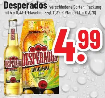 trinkgut Desperados verschiedene Sorten, 4*330ml Angebot