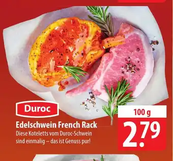 Famila Nord Ost Duroc Edelschwein French Rack 100 g Angebot