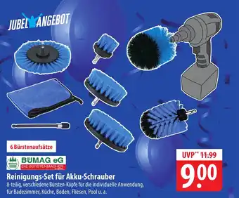 Famila Nord Ost Reinigungs-Set für Akku-Schrauber 6 Bürstenaufsätze Angebot