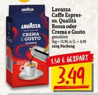 NP Discount Lavazza Caffe Espresso, Qualità Rossa oder Crema e Gusto gemahlen 250g Angebot