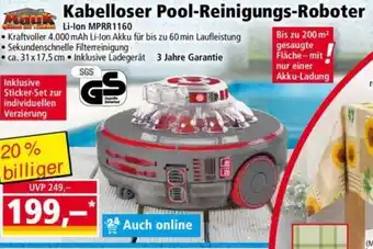 Norma Mauk Kabelloser Pool-Reinigungs Roboter Angebot