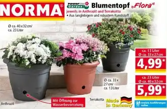 Norma Powertec Garden Blumentopf "Flora" Angebot