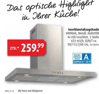 ROLLER Inseldunstabzugshaube Angebot