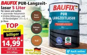 Norma BAUFIX PUR-Langzeitlasur 5 Liter Angebot