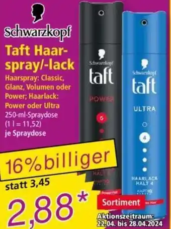 Norma Schwarzkopf Taft Haarspray/lack 250 ml Angebot