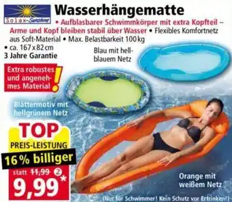 Norma Solax-Sunshine Wasserhängematte Angebot