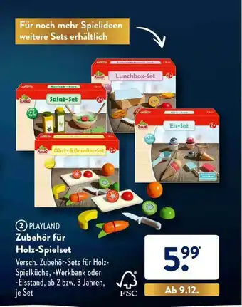 Aldi Süd Playland Zubehör Für Holz-spielset Angebot