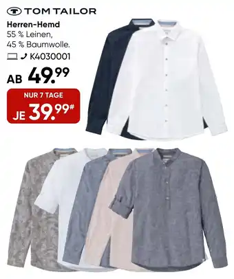 Galeria TOM TAILOR Herren-Hemd Angebot