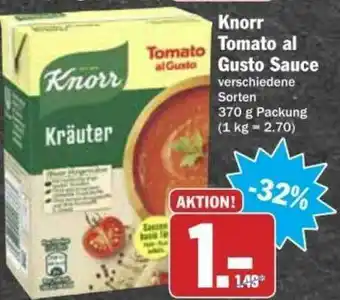 dodenhof Knorr Tomato Al Gusto Sauce Angebot